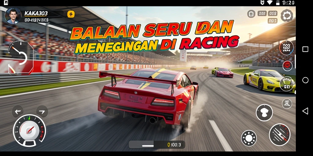 Screenshot KAKA303 menampilkan aksi balapan yang mendebarkan dan visual yang mengesankan.