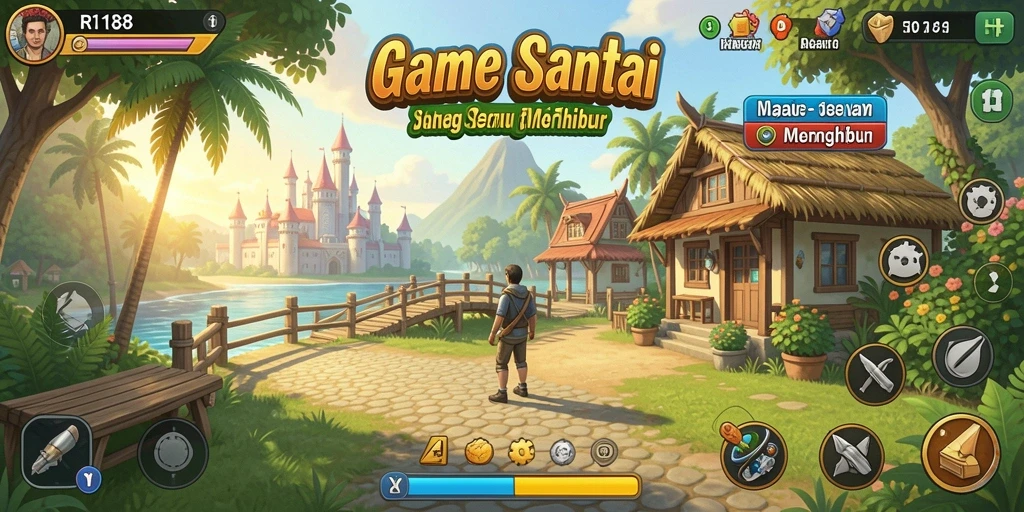 Tampilan gameplay RI188 yang menarik dan penuh warna.