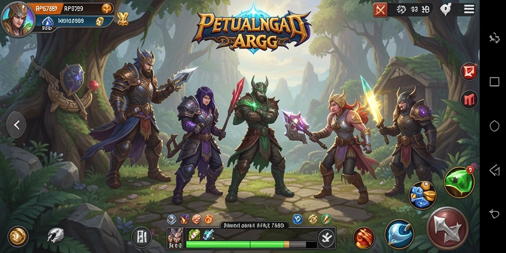 Tampilan aksi seru dalam petualangan ARPG RP6789.