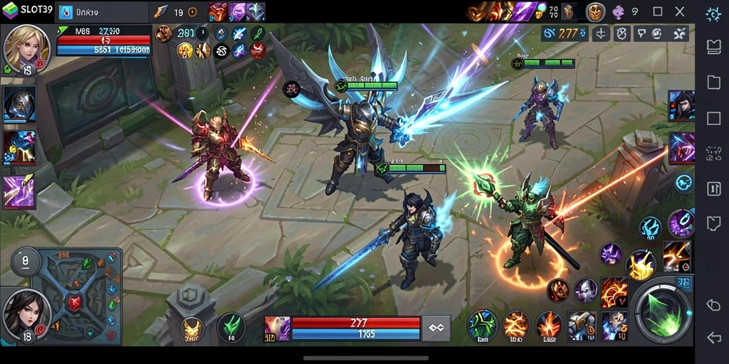 Tangkapan layar utama SLOT39 dengan aksi MOBA yang mendebarkan.