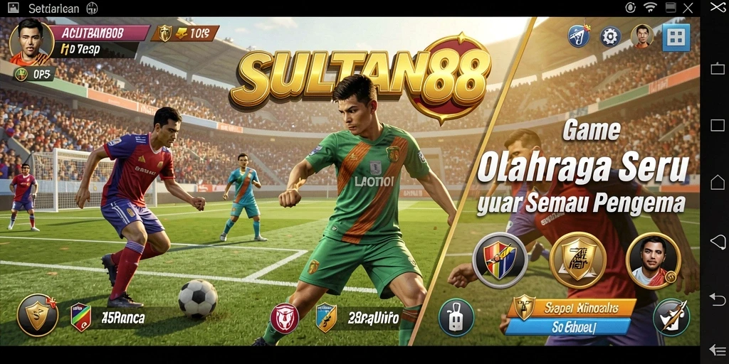 Tampilan gameplay menegangkan di SULTAN88 dengan aksi olahraga seru.