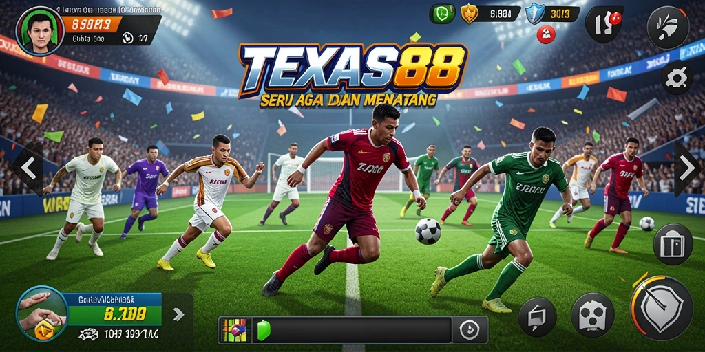 Screenshot gameplay TEXAS88 menampilkan aksi seru olahraga.