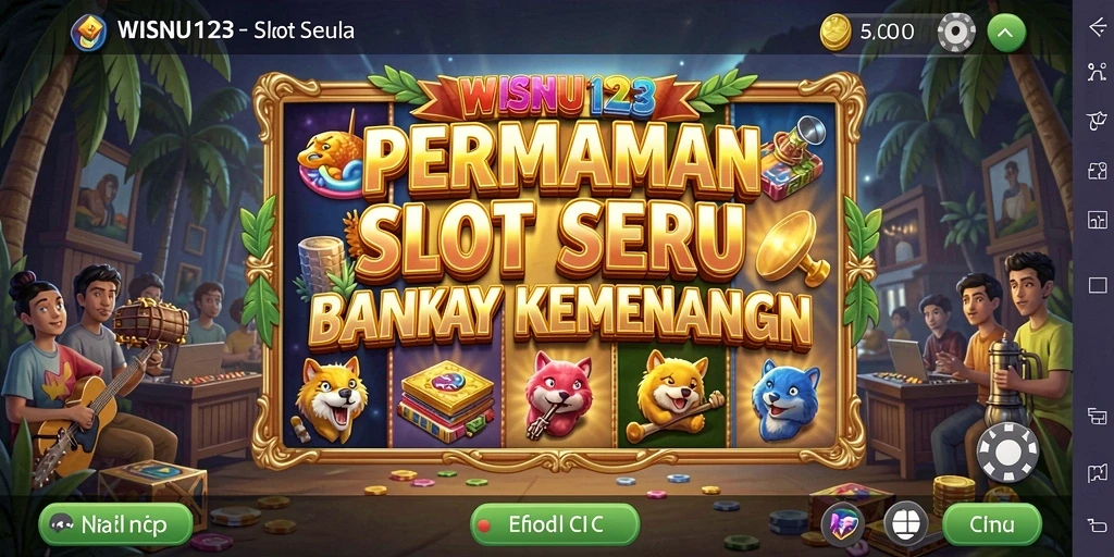 Screenshot menunjukkan keseruan gameplay slot WISNU123 yang menarik.